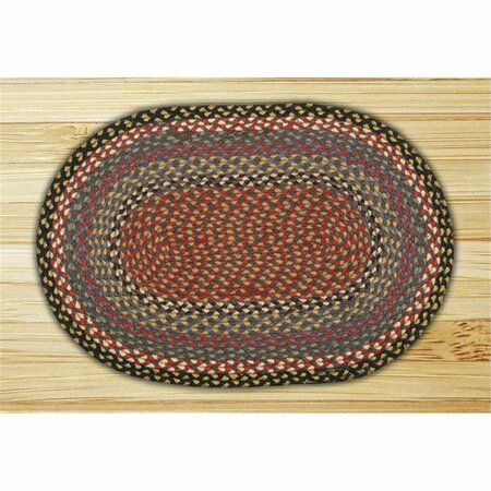 CAPITOL IMPORTING CO Capitol Importing Burgundy-Blue-Gray - 10 in. x 15 in. Oval Swatch 00-043